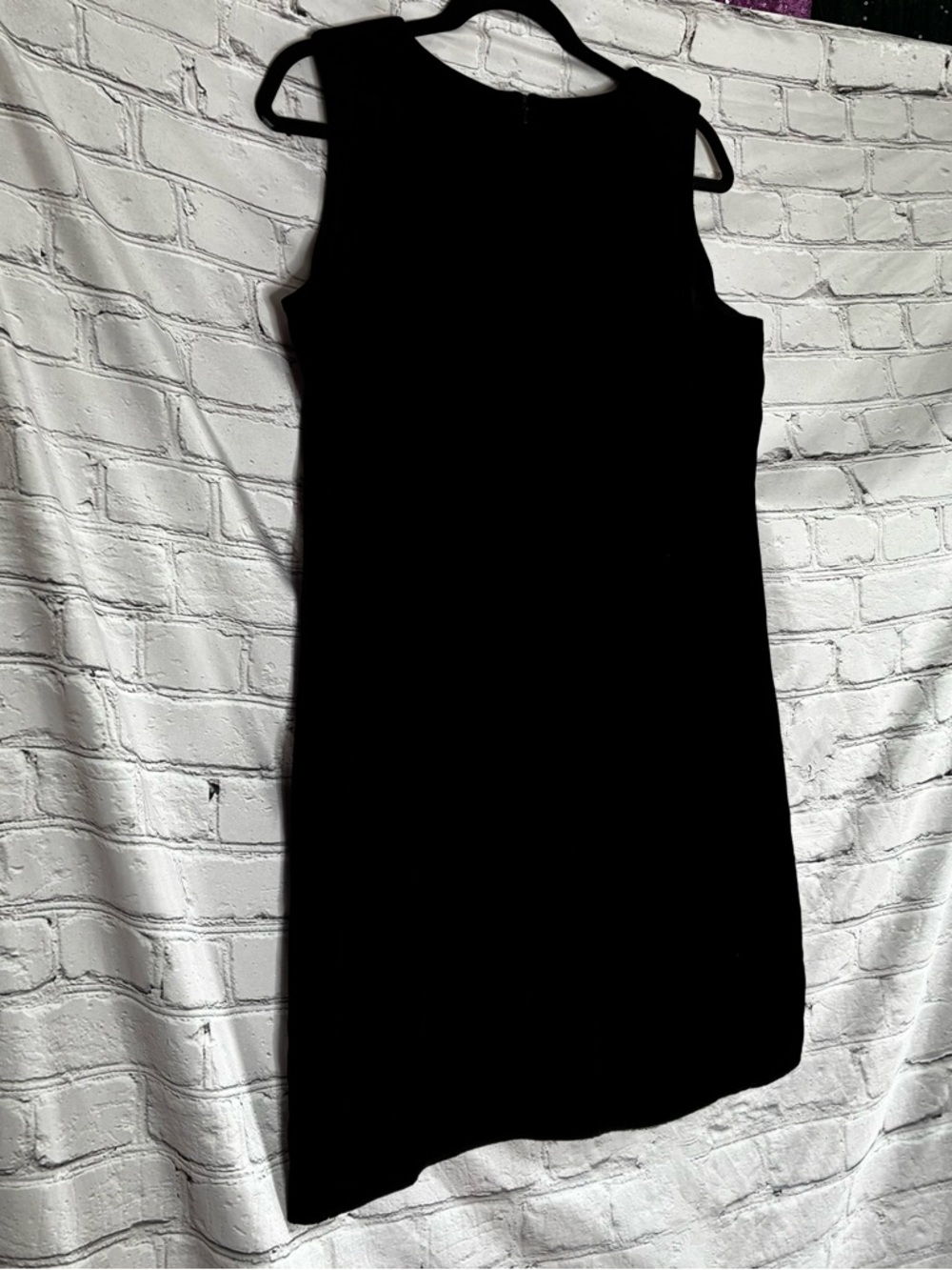 Vintage 90s GAP Crushed Velvet Little Black Minimalist Jumper‎ Dress Sz 10 AS IS - Picture 7 of 9